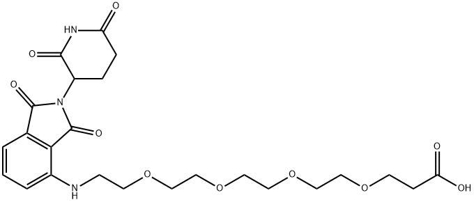 POMALIDOMIDE-PEG4-CO 2 H 结构式