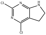 2,4-二氯-6,7-二氢-5H-吡咯并[2,3-D]嘧啶 结构式