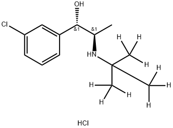 rac erythro-Dihydro Bupropion-d9 Hydrochloride Structure
