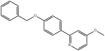 2-(4-Benzyloxyphenyl)-4-methoxypyridine,2140305-85-5,结构式