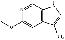 5-Methoxy-1H-pyrazolo[3,4-c]pyridin-3-amine 结构式