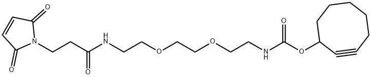 SCO-PEG2-马来酰亚胺 结构式