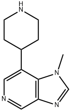 1H-Imidazo[4,5-c]pyridine, 1-methyl-7-(4-piperidinyl)-,2144340-25-8,结构式