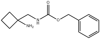 benzyl (1-aminocyclobutyl)methylcarbamate 化学構造式