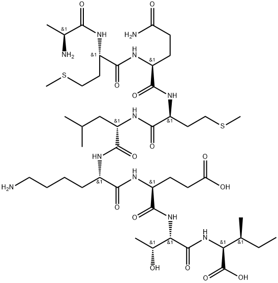 HIV gag peptide 197-205, 214978-47-9, 结构式