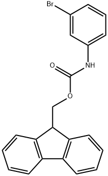 (9H-芴-9-基)甲基 (3-溴苯基)氨基甲酸酯 结构式