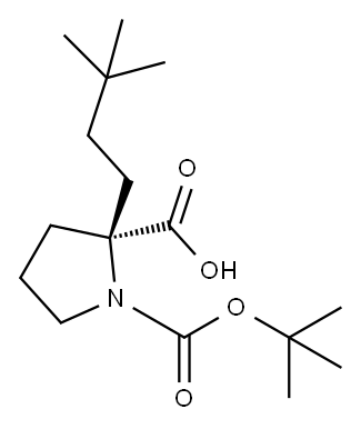 1,2-Pyrrolidinedicarboxylic acid, 2-(3,3-dimethylbutyl)-, 1-(1,1-dimethylethyl) ester, (2R)-