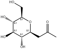 β-D-Glucopyransoyl)-Acetone 结构式