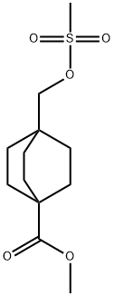 Bicyclo[2.2.2]octane-1-carboxylic acid, 4-[[(methylsulfonyl)oxy]methyl]-, methyl ester|4-(((甲基磺酰基)氧基)甲基)双环[2.2.2]辛烷-1-羧酸甲酯