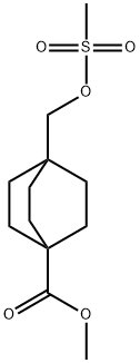 4-(((甲基磺酰基)氧基)甲基)双环[2.2.2]辛烷-1-羧酸甲酯, 2155871-19-3, 结构式