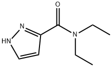 N,N-diethyl-1H-pyrazole-3-carboxamide 结构式