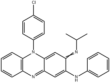 2-Phenazinamine, 5-(4-chlorophenyl)-3,5-dihydro-3-[(1-methylethyl)imino]-N-phenyl- Struktur