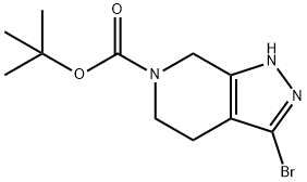 6H-Pyrazolo[3,4-c]pyridine-6-carboxylic acid, 3-bromo-1,4,5,7-tetrahydro-, 1,1-dimethylethyl ester Structure