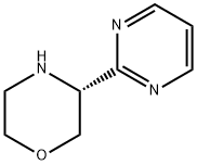 Morpholine, 3-(2-pyrimidinyl)-, (3R)- Structure