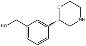 Benzenemethanol, 3-(2S)-2-morpholinyl Structure