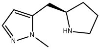 1-methyl-5-{[(2R)-pyrrolidin-2-yl]methyl}-1H-pyrazole,2165740-80-5,结构式