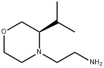 4-Morpholineethanamine, 3-(1-methylethyl)-,(3R)- Structure
