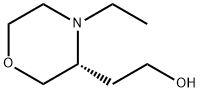 3-Morpholineethanol, 4-ethyl-, (3R)- Structure