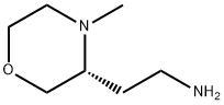 3-Morpholineethanamine, 4-methyl-, (3R)- Structure