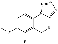 1-(2-(bromomethyl)-3-fluoro-4-methoxyphenyl)-1H-tetrazole Structure