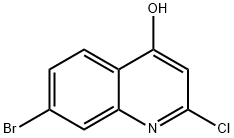 4-Quinolinol, 7-bromo-2-chloro- Structure