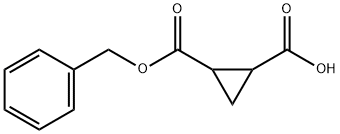 2-苄氧基羰基-环丙烷-羧酸, 2166787-71-7, 结构式