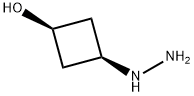 Cyclobutanol, 3-hydrazinyl-, cis- Struktur