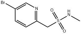 2-Pyridinemethanesulfonamide, 5-bromo-N-methyl- Struktur
