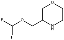 Morpholine, 3-[(difluoromethoxy)methyl]- Structure