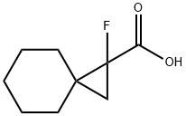 1-FLUOROSPIRO[2.5]OCTANE-1-CARBOXYLIC ACID 结构式