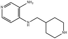 3,4-Pyridinediamine,N4-(4-piperidinylmethyl)- 化学構造式
