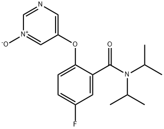 Benzamide, 5-fluoro-N,N-bis(1-methylethyl)-2-[(1-oxido-5-pyrimidinyl)oxy]-|AC018885