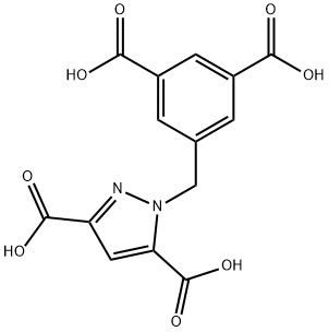 1H-Pyrazole-3,5-dicarboxylic acid, 1-[(3,5-dicarboxyphenyl)m