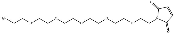 Mal-PEG5-amine TFA salt, 2170654-73-4, 结构式