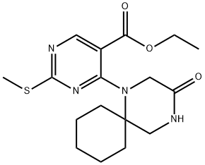 2170746-95-7 2-(甲硫基)-4-(3-氧代-1,4-二氮杂螺[5.5]十一烷-1-基)嘧啶-5-羧酸乙酯