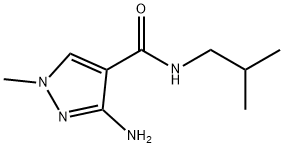 3-amino-N-isobutyl-1-methyl-1H-pyrazole-4-carboxamide Structure