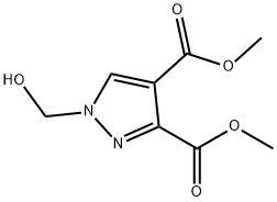 dimethyl 1-(hydroxymethyl)-1H-pyrazole-3,4-dicarboxylate Struktur