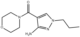 4-(morpholin-4-ylcarbonyl)-1-propyl-1H-pyrazol-3-amine 结构式
