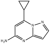 7-cyclopropylpyrazolo[1,5-a]pyrimidin-5-amine Structure