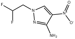 1-(2,2-difluoroethyl)-4-nitro-1H-pyrazol-3-amine 结构式