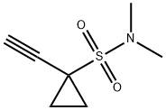 1-ethynyl-N,N-dimethylcyclopropane-1-sulfonamide 结构式
