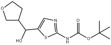 tert-butyl n-{5-[hydroxy(oxolan-3-yl)methyl]-1,3-thiazol-2-yl}carbamate 结构式