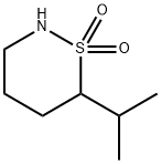 6-(propan-2-yl)-1,2-thiazinane-1,1-dione 结构式