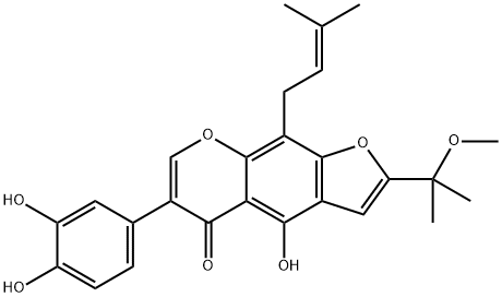 Derrisisoflavone H, 2172624-65-4, 结构式