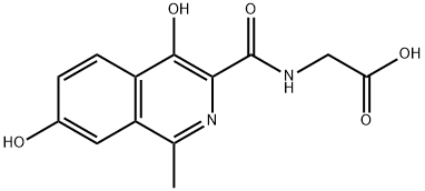 Glycine, N-[(4,7-dihydroxy-1-methyl-3-isoquinolinyl)carbonyl]-
