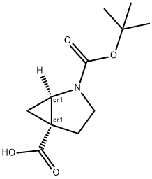 RAC-(1R,5R)-2-[(TERT-BUTOXY)CARBONYL]-2-AZABICYCLO[3.1.0]HEXANE-5-CARBOXYLIC ACID, CIS 结构式