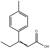 2-Pentenoic acid, 3-(4-methylphenyl)- 结构式
