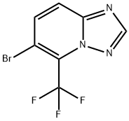 6-Bromo-5-trifluoromethyl-[1,2,4]triazolo[1,5-a]pyridine Struktur