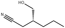 Hexanenitrile, 3-(hydroxymethyl)-, (3R)- Structure
