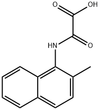 Acetic acid, 2-[(2-methyl-1-naphthalenyl)amino]-2-oxo- Structure